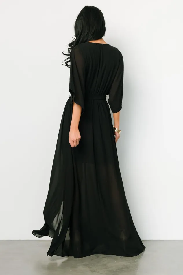 Baltic Born Mother Of The Bride Women Kia Kimono Maxi Dress Black Baltic Born Mother Of The Bride Women Kia Kimono Maxi Dress Black