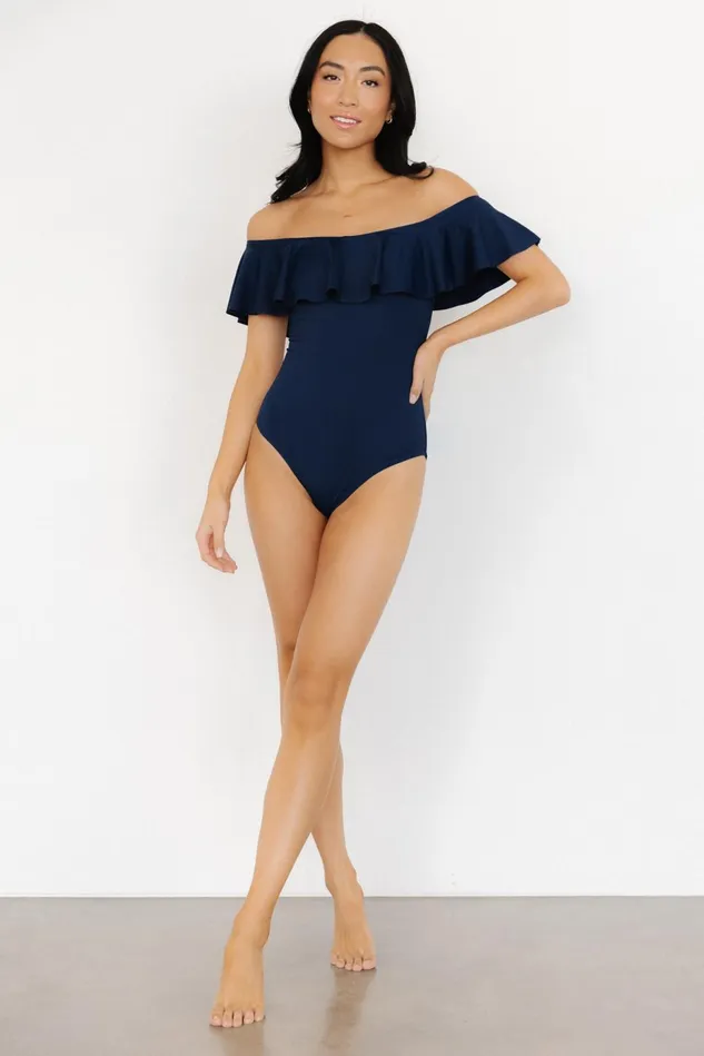Baltic Born One Piece Women Havana Ruffle One Piece Navy