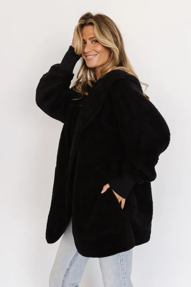 Baltic Born Outerwear Women Melrose Teddy Jacket Black Baltic Born Outerwear Women Melrose Teddy Jacket Black