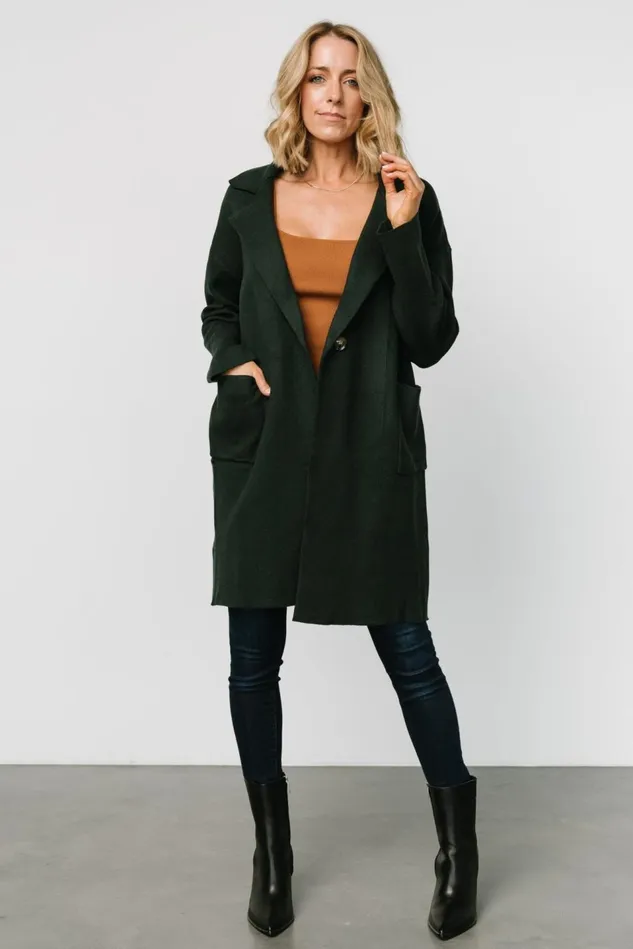 Baltic Born Outerwear Women Roland Long Jacket Dark Green
