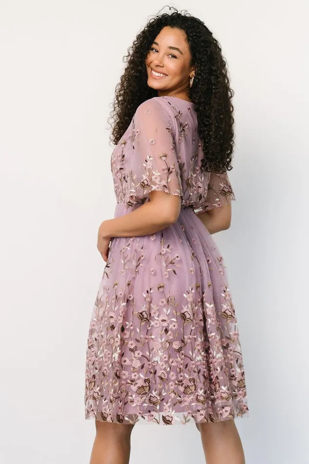 Baltic Born Short Dresses Women Duchess Tulle Dress Lilac Garden Baltic Born Short Dresses Women Duchess Tulle Dress Lilac Garden