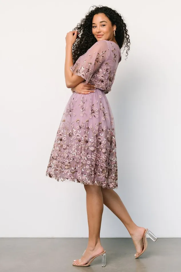 Baltic Born Short Dresses Women Duchess Tulle Dress Lilac Garden Baltic Born Short Dresses Women Duchess Tulle Dress Lilac Garden