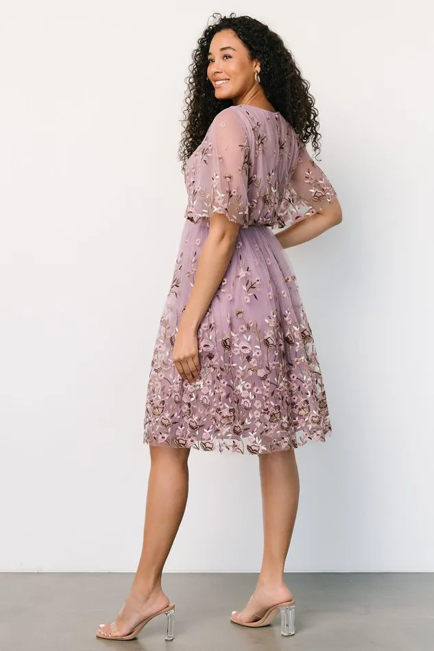 Baltic Born Short Dresses Women Duchess Tulle Dress Lilac Garden Baltic Born Short Dresses Women Duchess Tulle Dress Lilac Garden