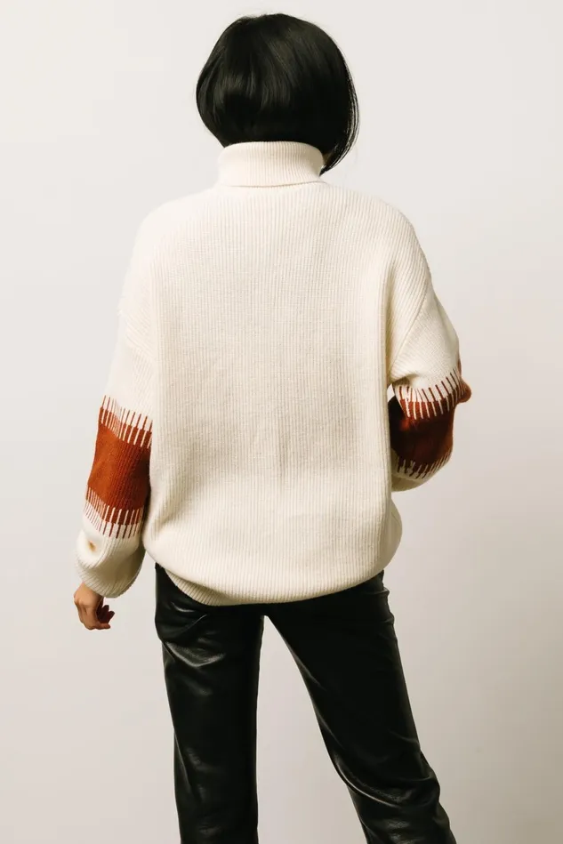 Baltic Born Sweaters Women Antonov Turtle Neck Sweater Cream Spice Baltic Born Sweaters Women Antonov Turtle Neck Sweater Cream Spice