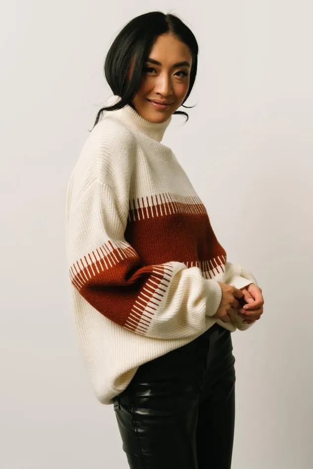 Baltic Born Sweaters Women Antonov Turtle Neck Sweater Cream Spice Baltic Born Sweaters Women Antonov Turtle Neck Sweater Cream Spice
