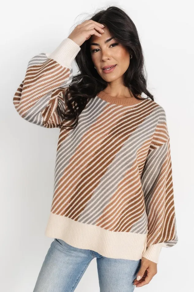 Baltic Born Sweaters Women Baldwin Striped Sweater Multi