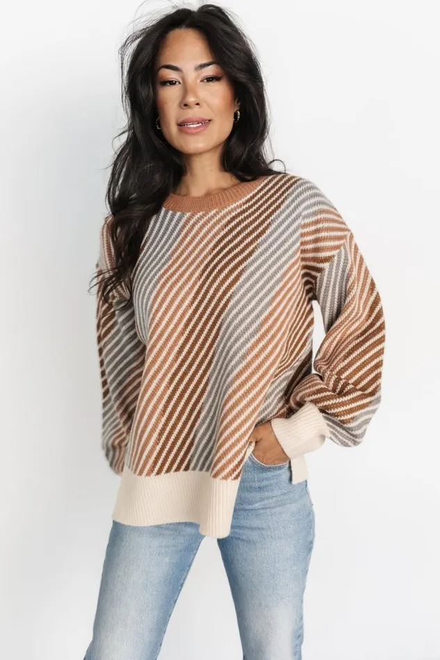 Baltic Born Sweaters Women Baldwin Striped Sweater Multi Baltic Born Sweaters Women Baldwin Striped Sweater Multi