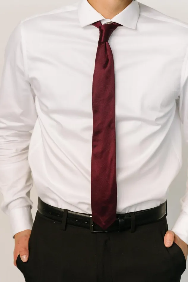 Baltic Born Ties Women Classic Satin Tie Mulberry