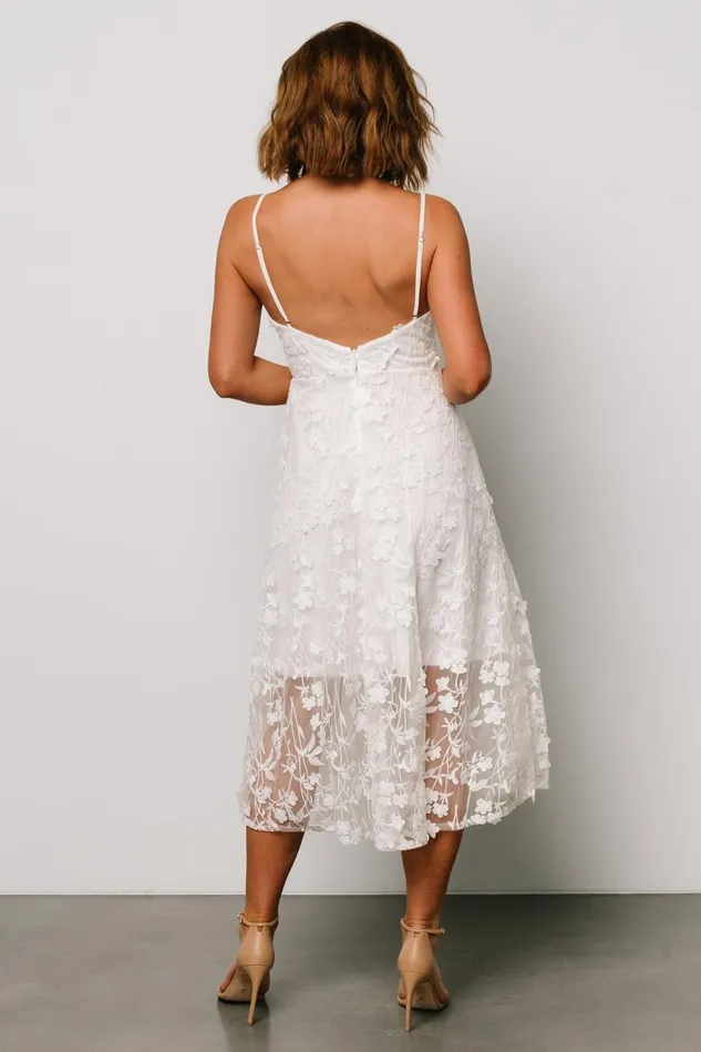 Baltic Born Tulle Styles Women Larissa Midi Dress Off White Baltic Born Tulle Styles Women Larissa Midi Dress Off White