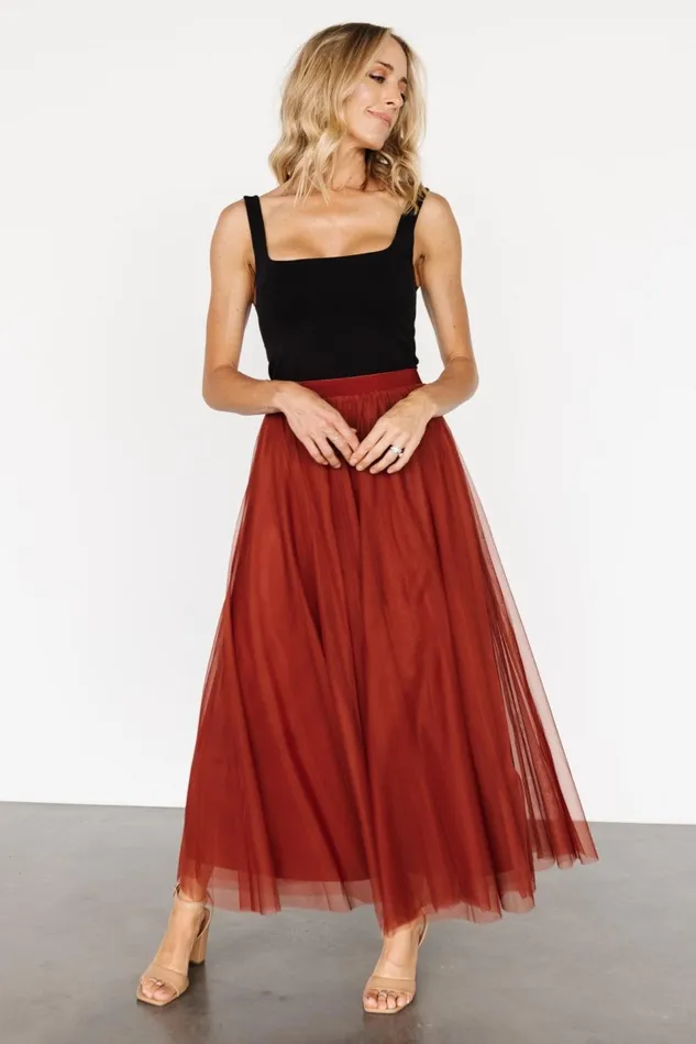 Baltic Born Tulle Styles Women Mila Tulle Skirt Cinnamon