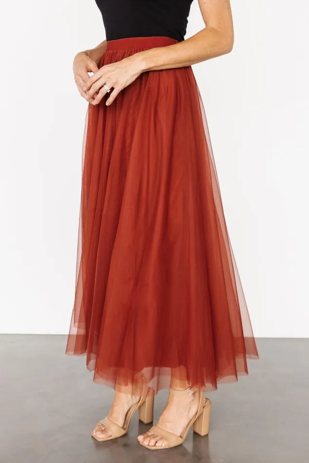 Baltic Born Tulle Styles Women Mila Tulle Skirt Cinnamon