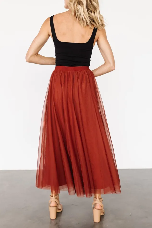 Baltic Born Tulle Styles Women Mila Tulle Skirt Cinnamon