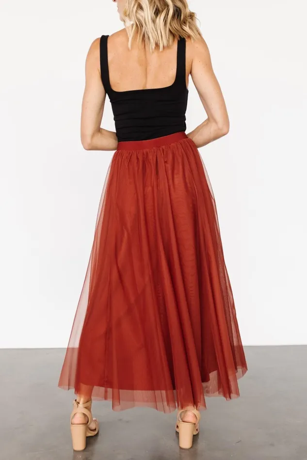 Baltic Born Tulle Styles Women Mila Tulle Skirt Cinnamon