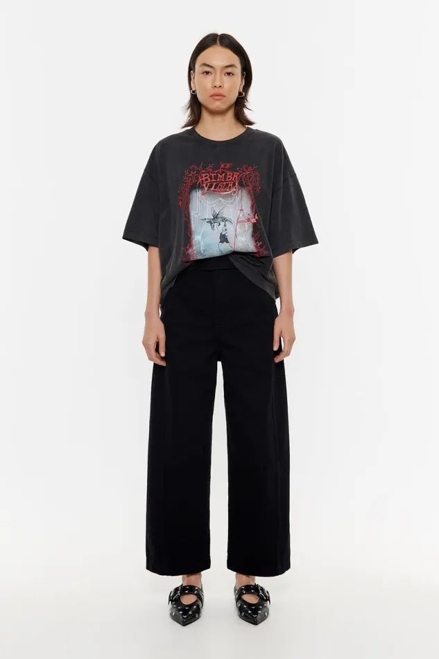 BARREL 8211 Black Belted Jeans Black Women Bimba Y Lola Trousers BARREL 8211 Black Belted Jeans Black Women Bimba Y Lola Trousers