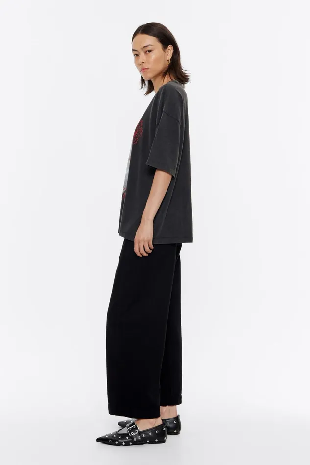BARREL 8211 Black Belted Jeans Black Women Bimba Y Lola Trousers BARREL 8211 Black Belted Jeans Black Women Bimba Y Lola Trousers