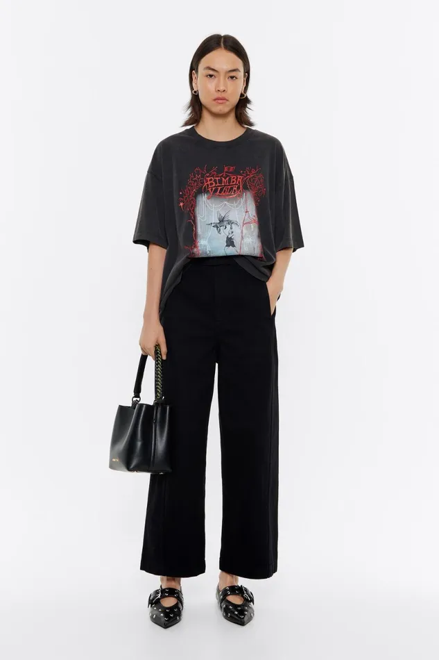 BARREL 8211 Black Belted Jeans Black Women Bimba Y Lola Trousers BARREL 8211 Black Belted Jeans Black Women Bimba Y Lola Trousers