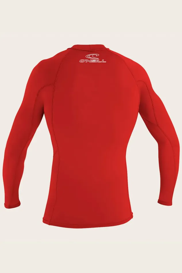 BASIC SKINS 50 LS RASH GUARD Red Men O039NEILL Men039S Wetsuits
