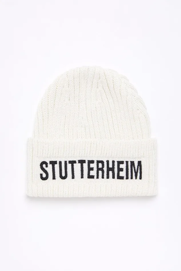 Beanies Women Stutterheim Big L Beanie OffWhite