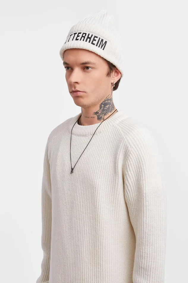 Beanies Women Stutterheim Big L Beanie OffWhite