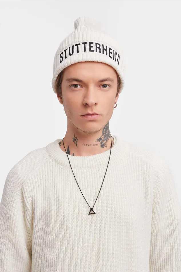 Beanies Women Stutterheim Big L Beanie OffWhite