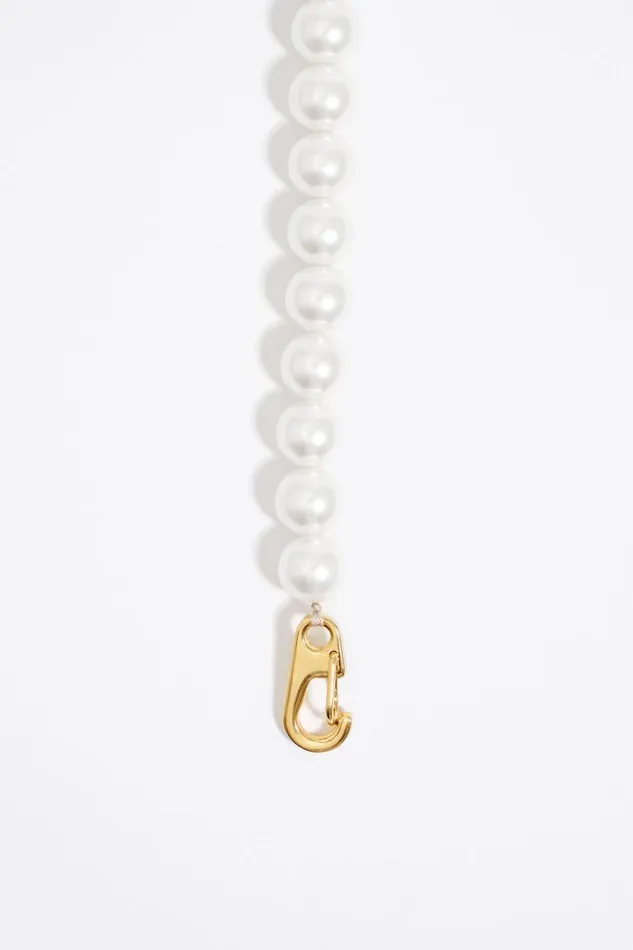 Bee Pearl Necklace Gold Women Bimba Y Lola Jewelry