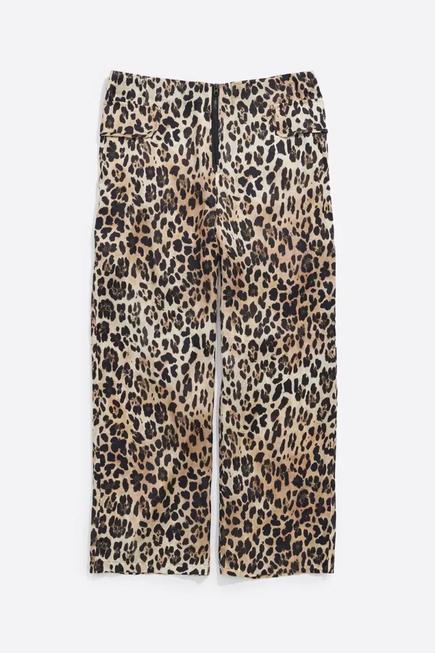 Beige Leopard Fluid Trousers Leopard Beige Women Bimba Y Lola Animal Print Beige Leopard Fluid Trousers Leopard Beige Women Bimba Y Lola Animal Print