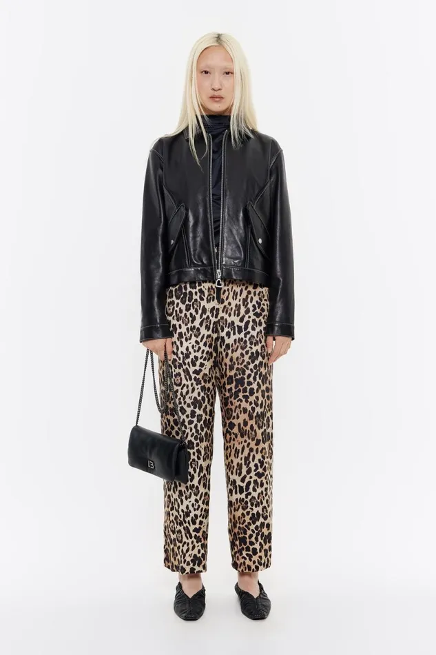 Beige Leopard Fluid Trousers Leopard Beige Women Bimba Y Lola Animal Print Beige Leopard Fluid Trousers Leopard Beige Women Bimba Y Lola Animal Print