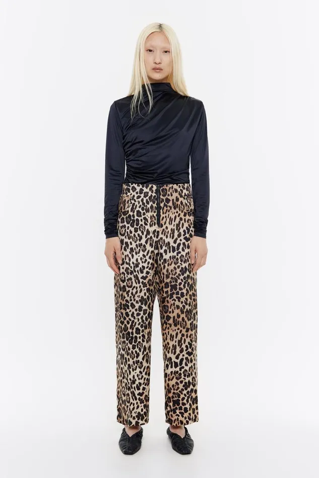 Beige Leopard Fluid Trousers Leopard Beige Women Bimba Y Lola Total Look Beige Leopard Fluid Trousers Leopard Beige Women Bimba Y Lola Total Look