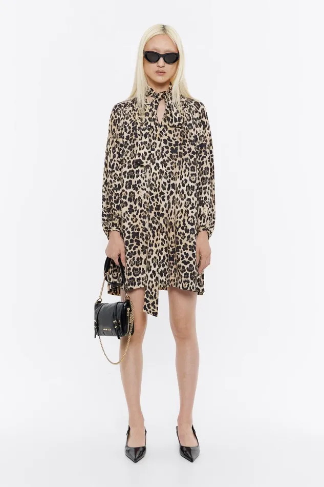 Beige Leopard Maxi Bow Dress Leopard Beige Women Bimba Y Lola Dresses And Jumpsuits Beige Leopard Maxi Bow Dress Leopard Beige Women Bimba Y Lola Dresses And Jumpsuits