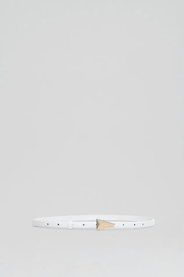 Belts Women Scanlan Theodore TRIANGLE TRIM BELT 12 Bianco Belts Women Scanlan Theodore TRIANGLE TRIM BELT 12 Bianco