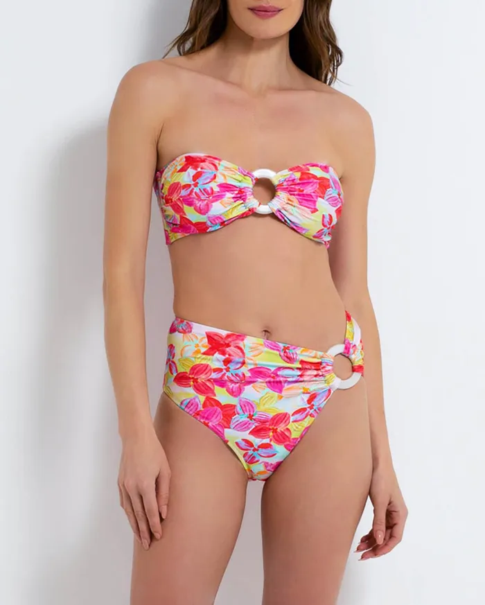 Bikinis Women PatBO Hydra Bandeau Bikini Top FINAL SALE