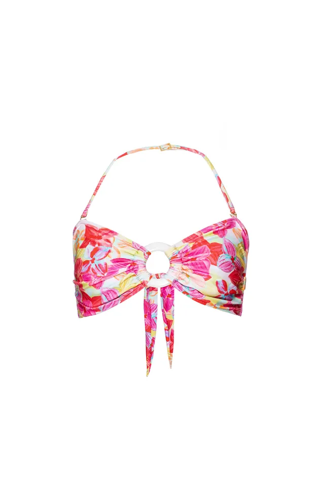 Bikinis Women PatBO Hydra Bandeau Bikini Top FINAL SALE