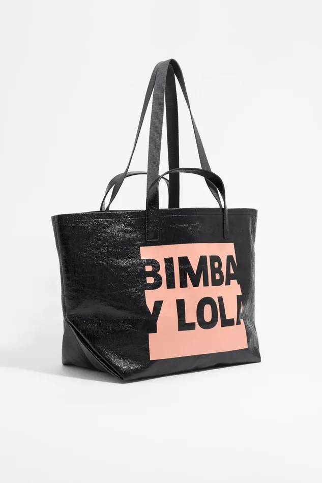 Black Large Logo Shopper Bag Black Women Bimba Y Lola Shoppers
