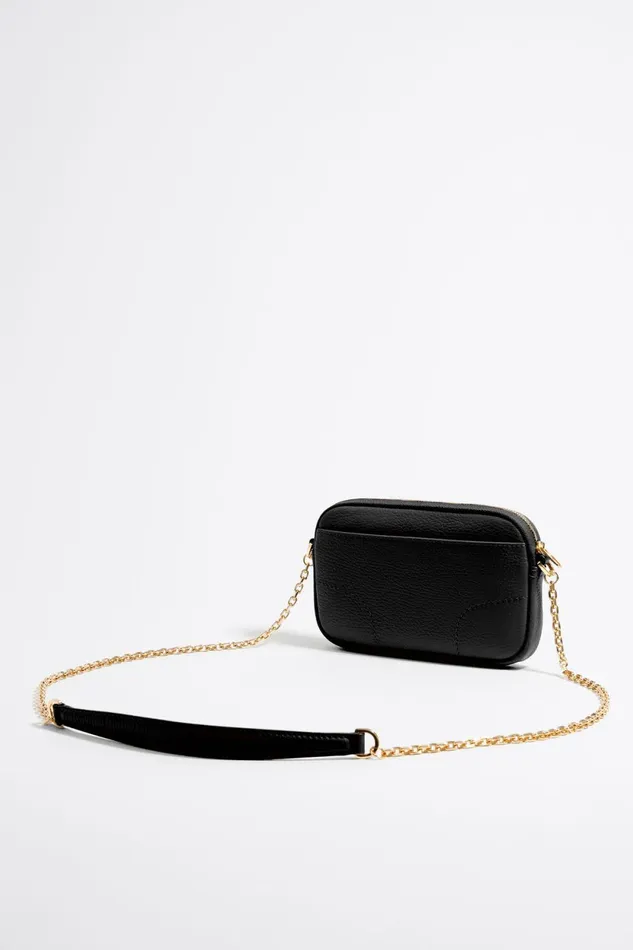 Black Leather Mini Crossbody Bag Black Women Bimba Y Lola Mini Bags Black Leather Mini Crossbody Bag Black Women Bimba Y Lola Mini Bags