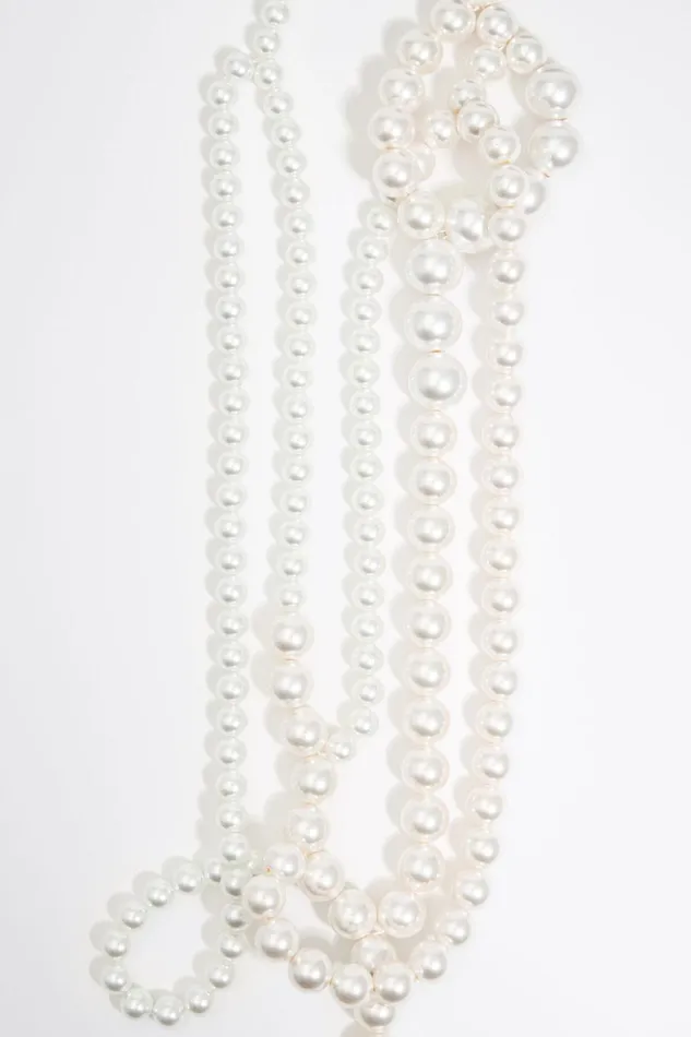 Black Ribbon And Multipearls Necklace Pearl Women Bimba Y Lola Jewelry Black Ribbon And Multipearls Necklace Pearl Women Bimba Y Lola Jewelry
