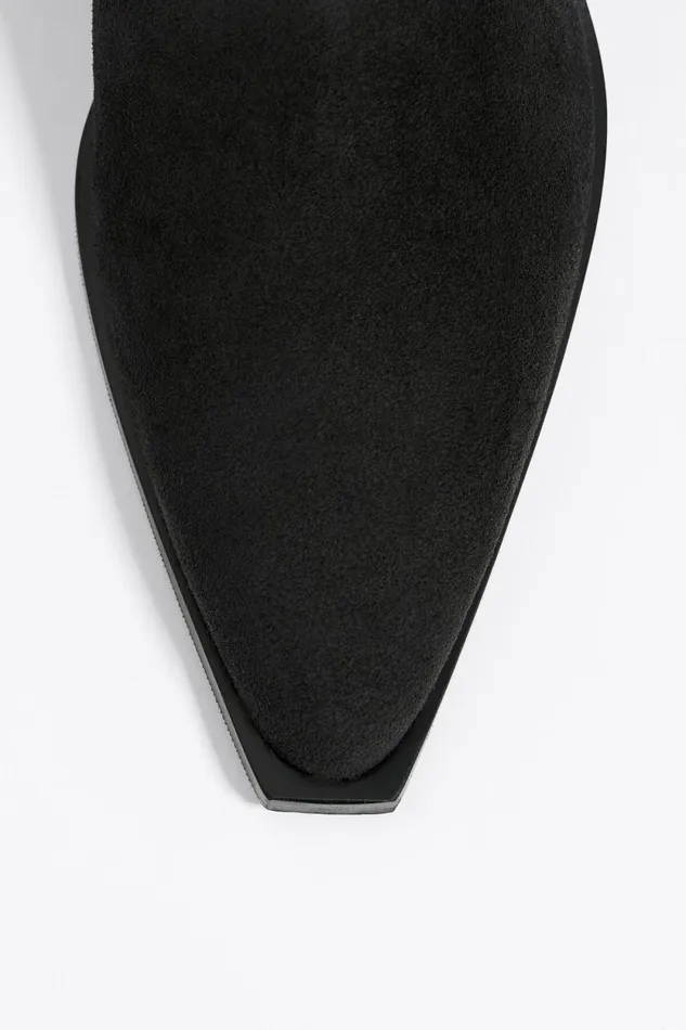 Black Split Leather Cowboy Ankle Boot Black Women Bimba Y Lola Ankle Boots And Boots Black Split Leather Cowboy Ankle Boot Black Women Bimba Y Lola Ankle Boots And Boots