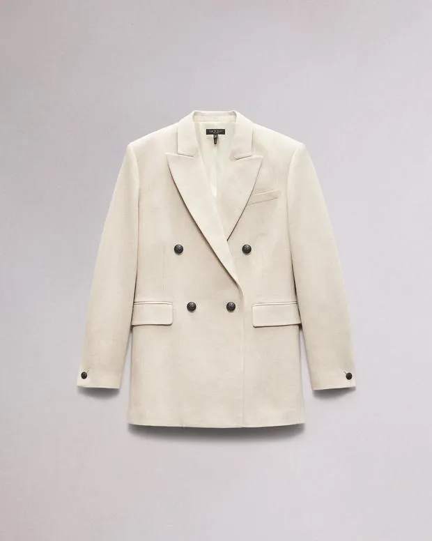 Blazers and Vests Women Rag and Bone Emile Suiting Blazer Oatmeal