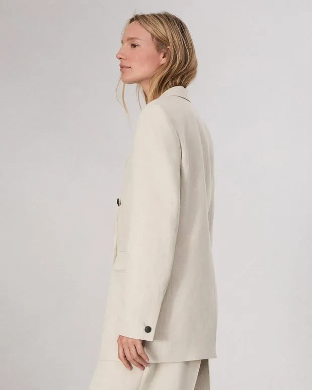 Blazers and Vests Women Rag and Bone Emile Suiting Blazer Oatmeal