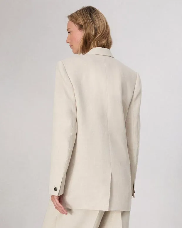 Blazers and Vests Women Rag and Bone Emile Suiting Blazer Oatmeal