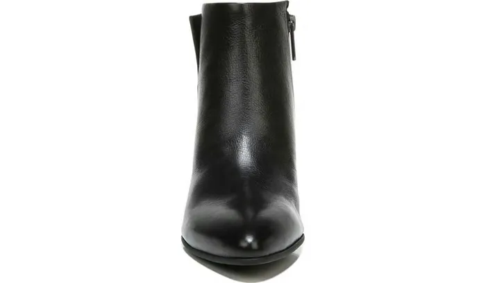 Booties Women Franco Sarto Sarto Kinga Block Heel Bootie Black Leather