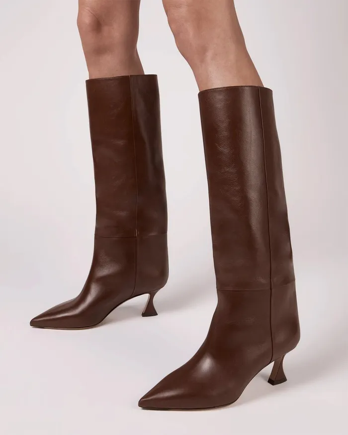 Boots Women Alexandre Birman Brena Tall Boot 8211 Luxury Leather Boots 8211 Brown KneeHigh Boots Alexandre Birman Rich Brown Boots Women Alexandre Birman Brena Tall Boot 8211 Luxury Leather Boots 8211 Brown KneeHigh Boots Alexandre Birman Rich Brown