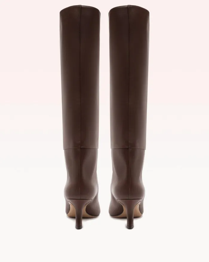 Boots Women Alexandre Birman Brena Tall Boot 8211 Luxury Leather Boots 8211 Brown KneeHigh Boots Alexandre Birman Rich Brown Boots Women Alexandre Birman Brena Tall Boot 8211 Luxury Leather Boots 8211 Brown KneeHigh Boots Alexandre Birman Rich Brown