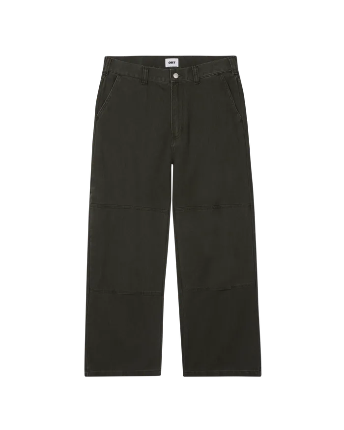 BOTTOMS BIGWIG DOUBLE KNEE WORK DENIM Rosin Faded Wash 8211 OBEY Clothing Men