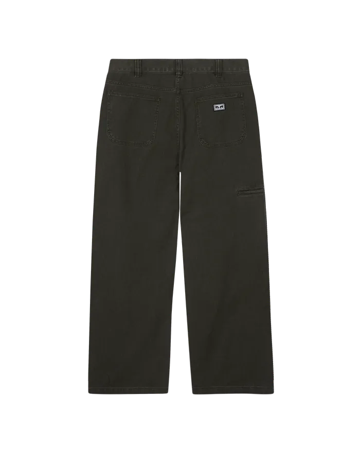 BOTTOMS BIGWIG DOUBLE KNEE WORK DENIM Rosin Faded Wash 8211 OBEY Clothing Men