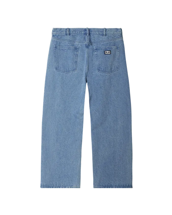 BOTTOMS Men BIGWIG BAGGY DENIM Light Indigo OBEY Clothing