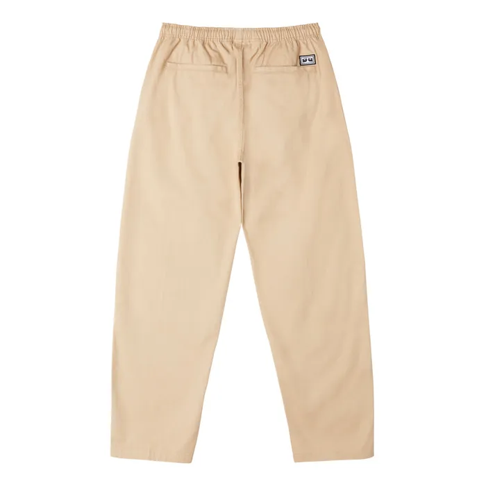 BOTTOMS OBEY Clothing Men EASY TWILL PANT Irish Cream