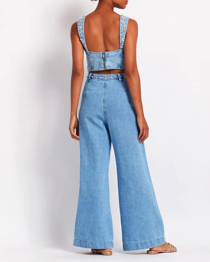 Bottoms Women PatBO HandBeaded Jeans
