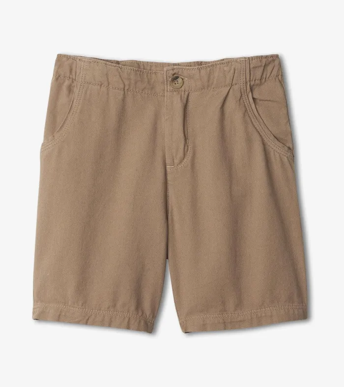 Boys Khaki Twill Shorts Hatley