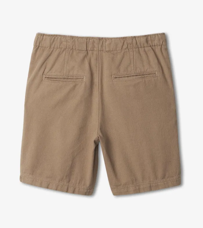 Boys Khaki Twill Shorts Hatley