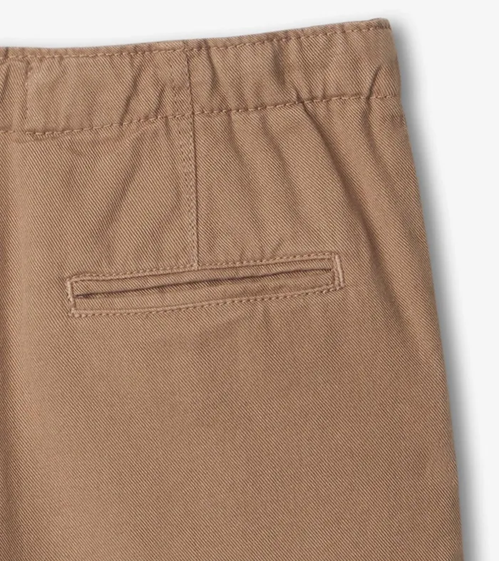 Boys Khaki Twill Shorts Hatley